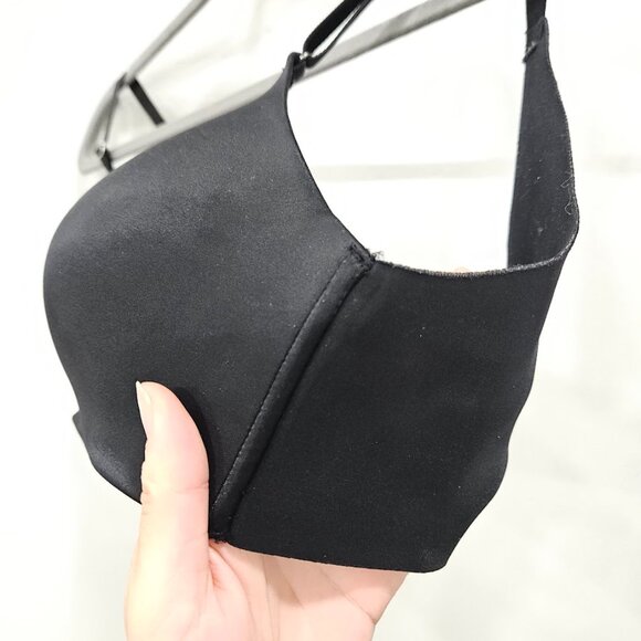 Soma Vanishing Back Plus Size Black Wireless Straps Lightly Lined Padded Bra 38B - Picture 7 of 12